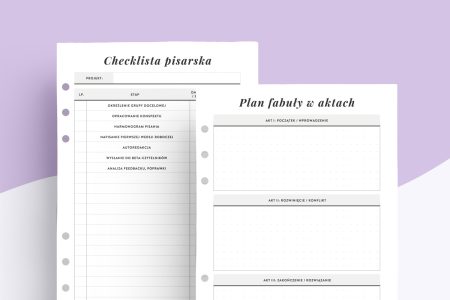 Planer pisarski - wkład do organizera