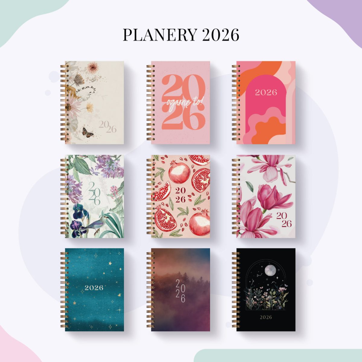 Planer 2026 - wzory okładek