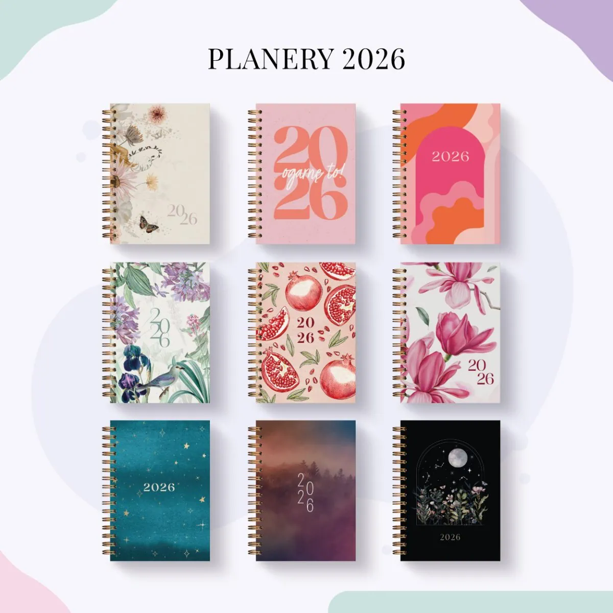Planer 2026 - wzory okładek