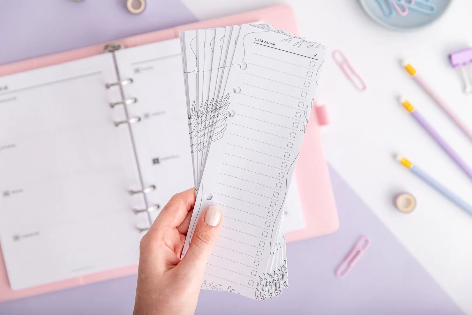 Wkład do organziera - lista zadań