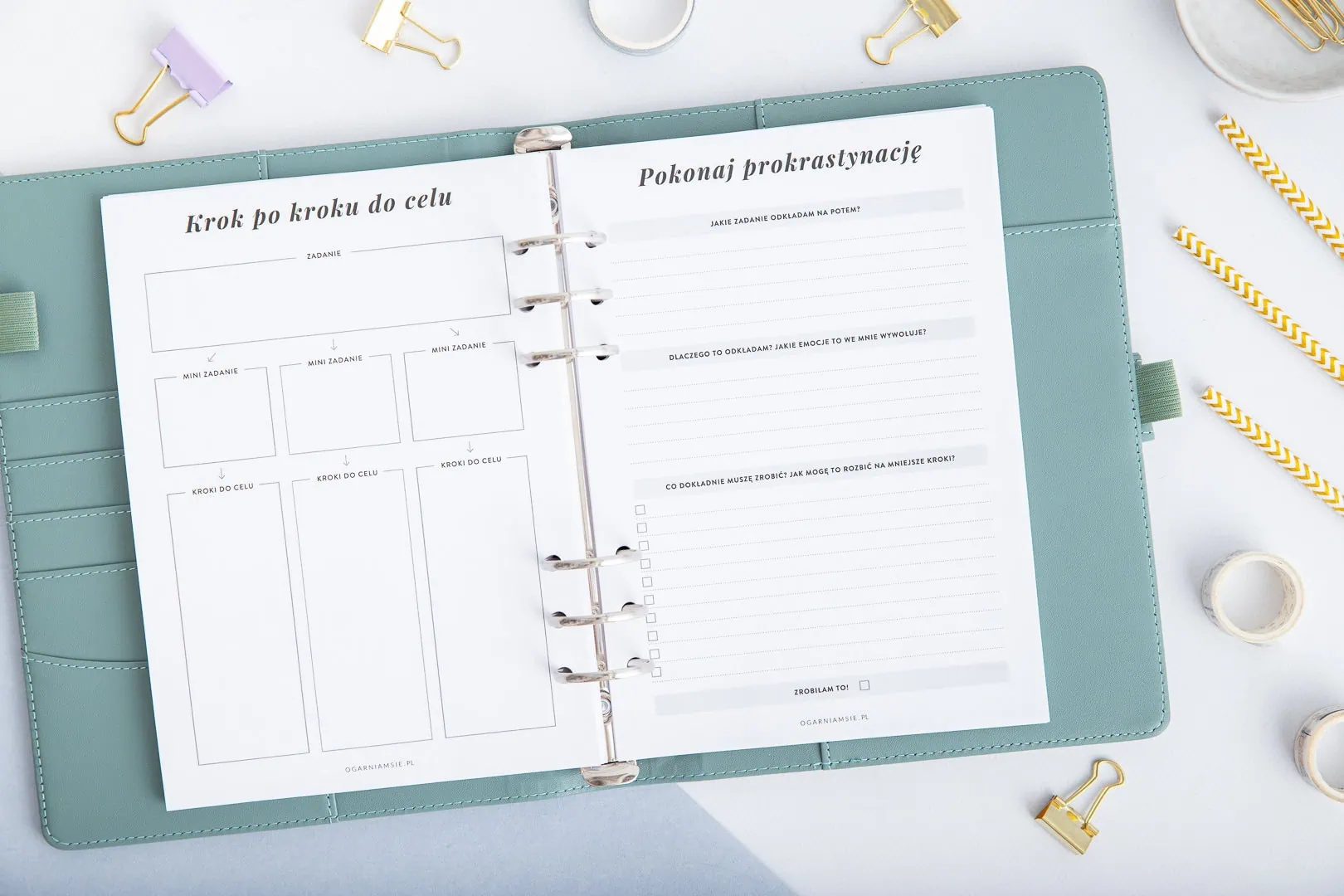Wkład do organizera Planer ADHD - krok po kroku do celu i pokonaj prokastrynację