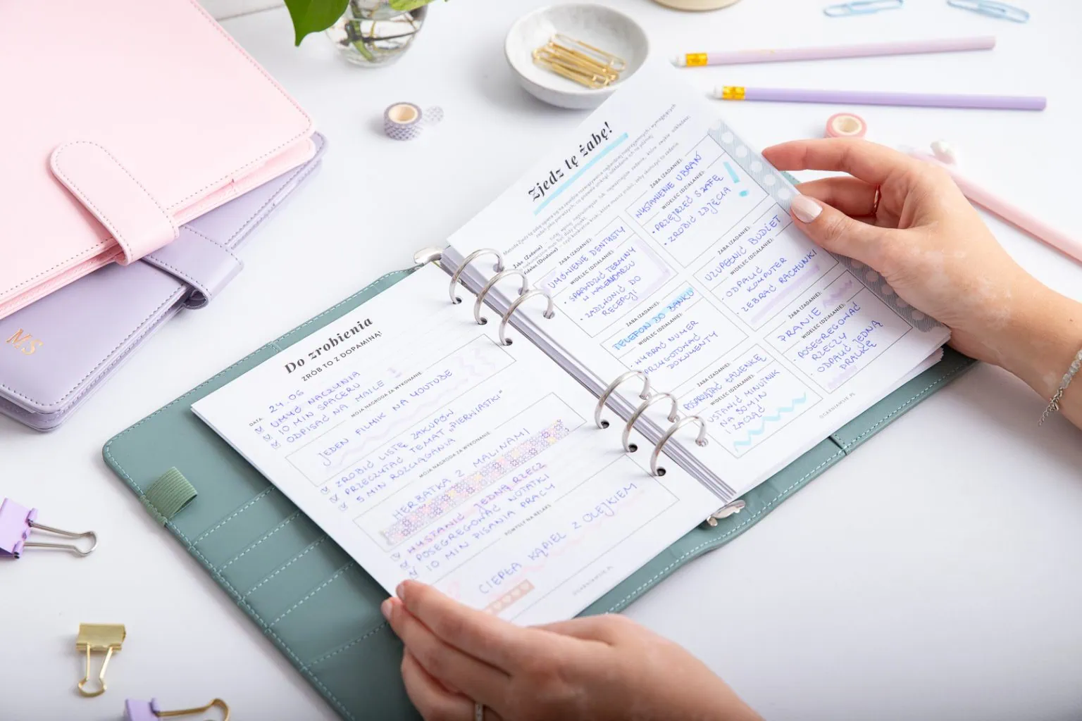 Wkład do organizera Planer ADHD - uzupełniony