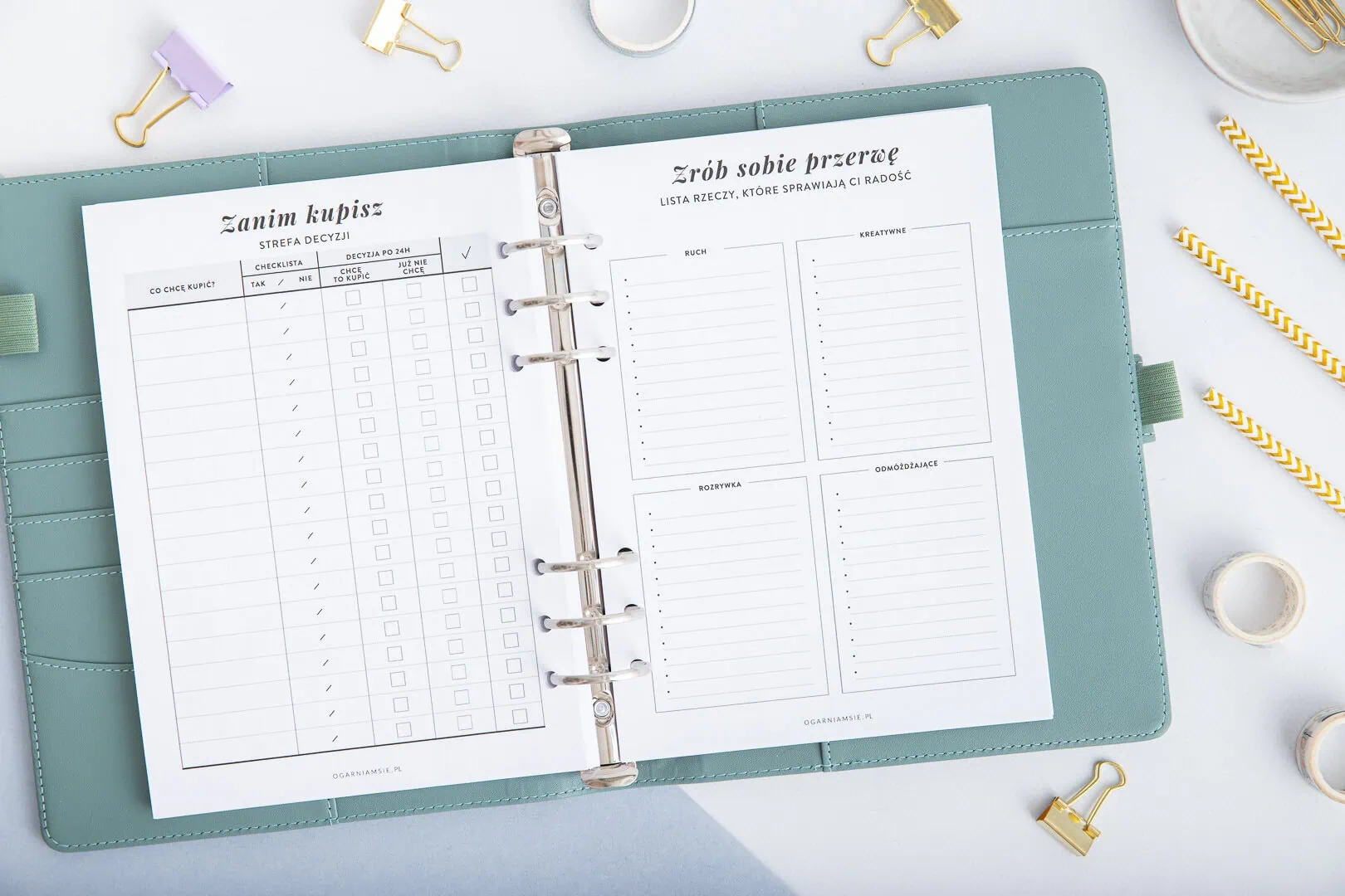 Wkład do organizera Planer ADHD - zanim kupisz i zrób sobie przerwę