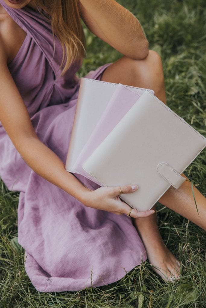 3 okładki na organizer - jasne pastelowe kolory