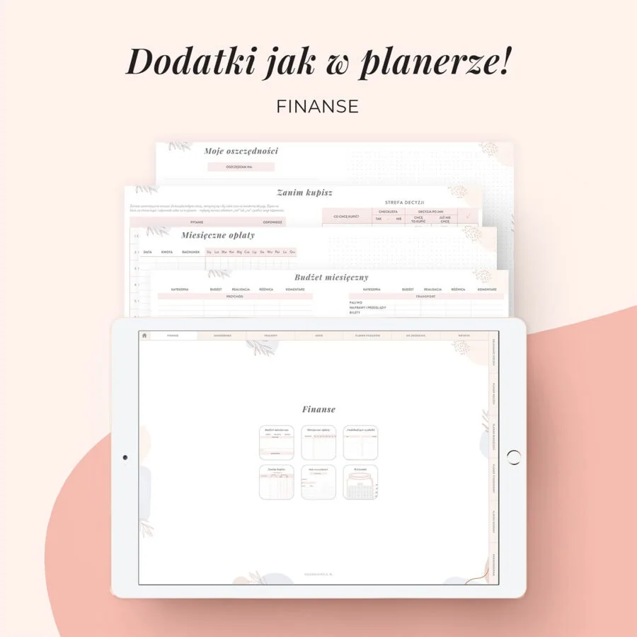 Digital planer ADHD na iPada | Dodatki finanse