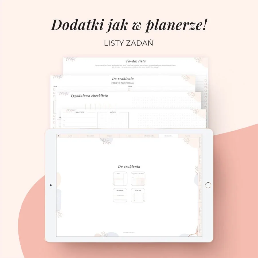 Digital planer ADHD na iPada | Dodatki listy zadań
