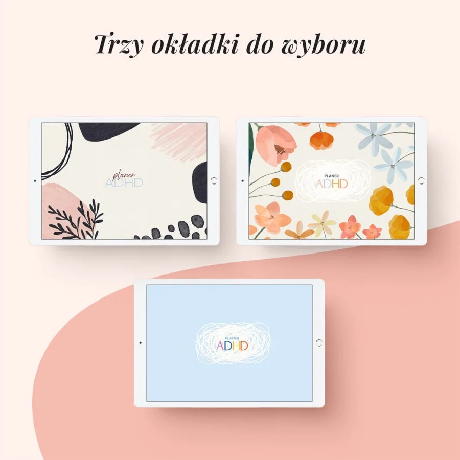Digital planer ADHD na iPada | Okładki do wyboru