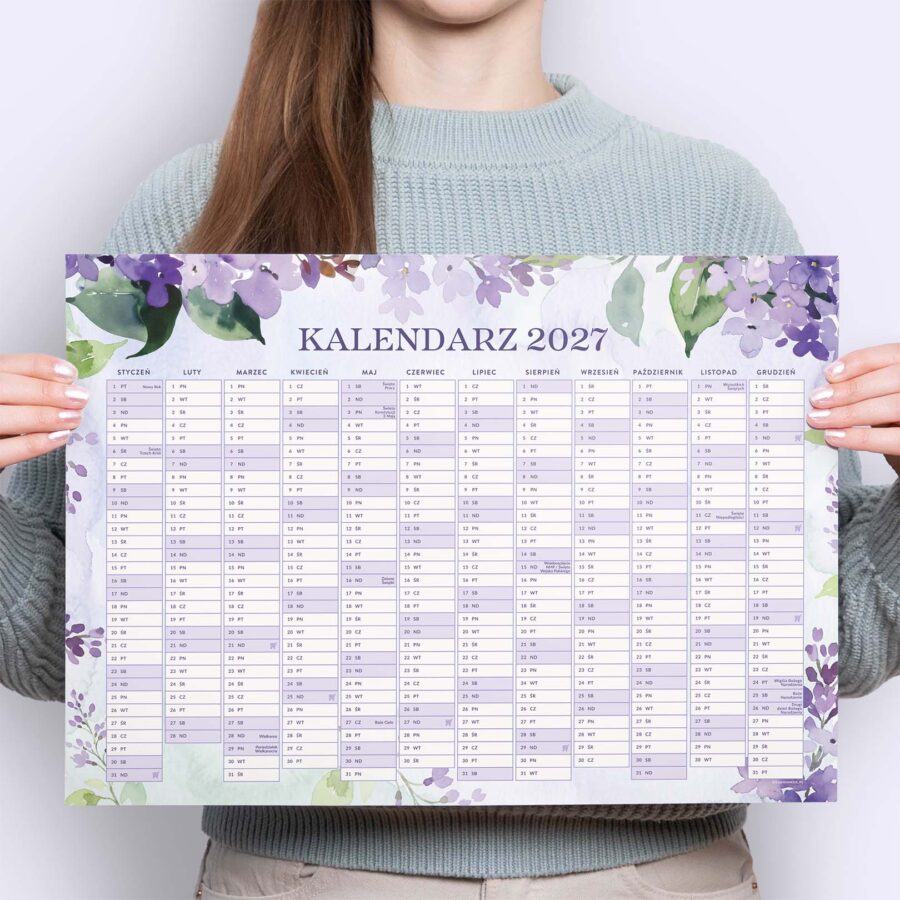 Kalendarz plakatowy 2027 “Słodkie bzy”