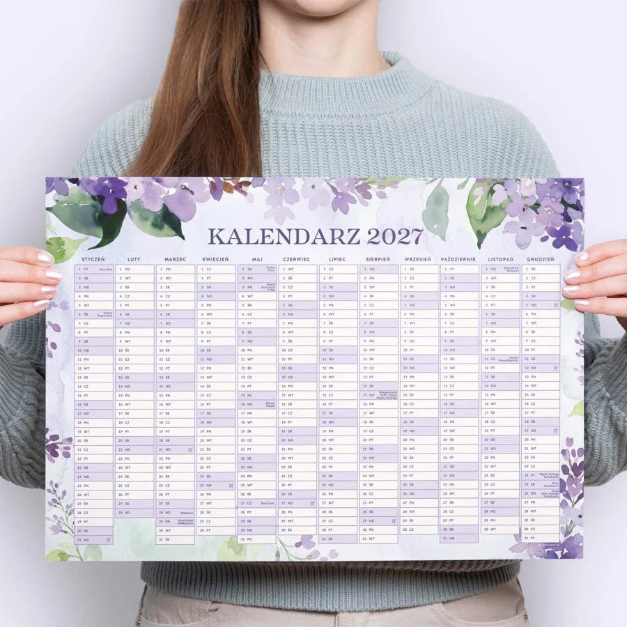 Kalendarz plakatowy 2027 “Słodkie bzy”