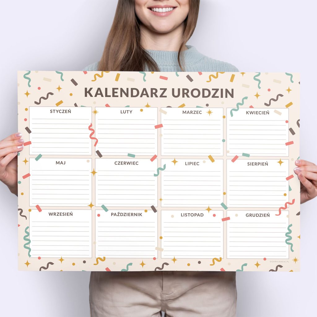 Kalendarz urodzin A2