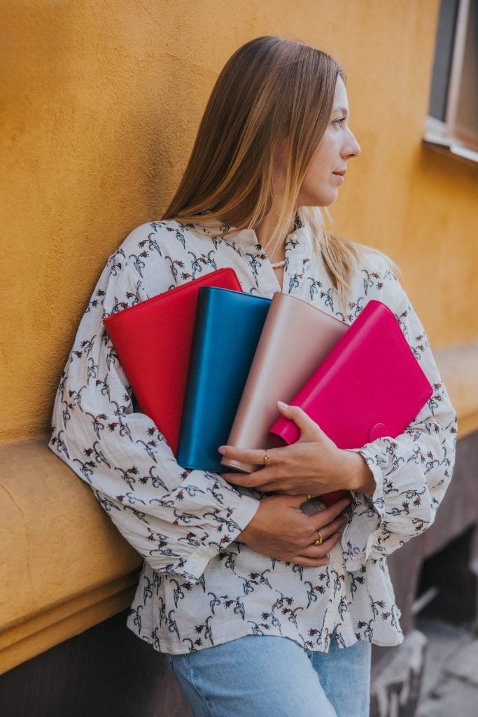 Kilka okładek kolorowych na organizer