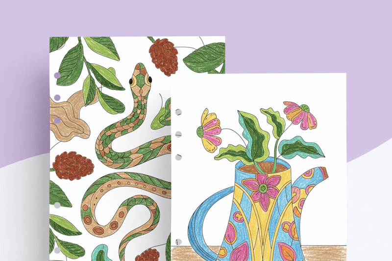 kolorowanki wkład do organizera