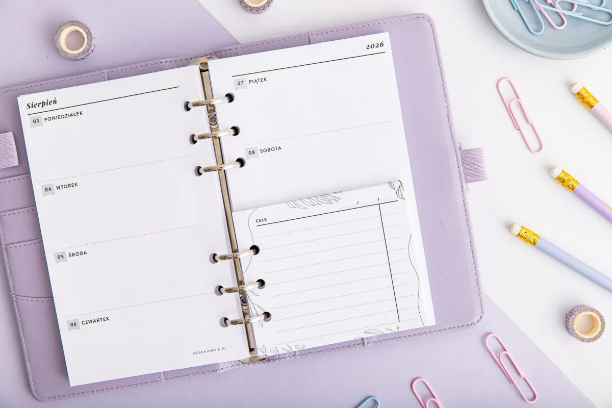 Mini notes do organizera | Cele