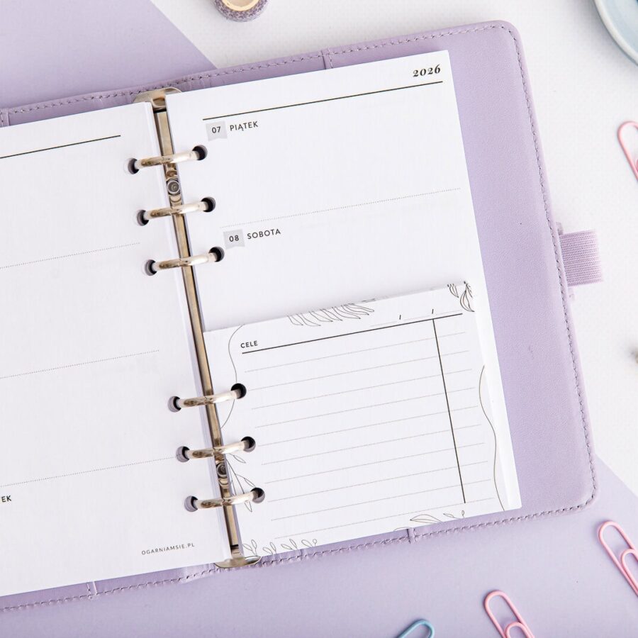 Mini notes do organizera | Cele