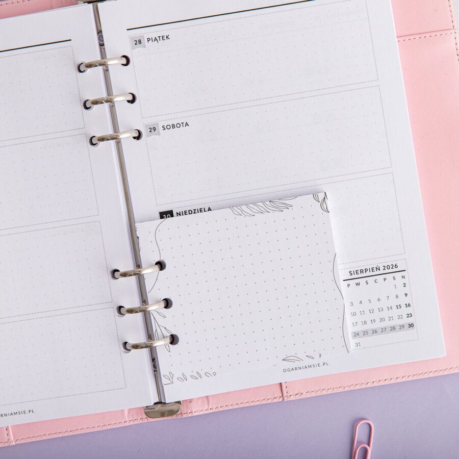 Mini notes do organizera na notatki