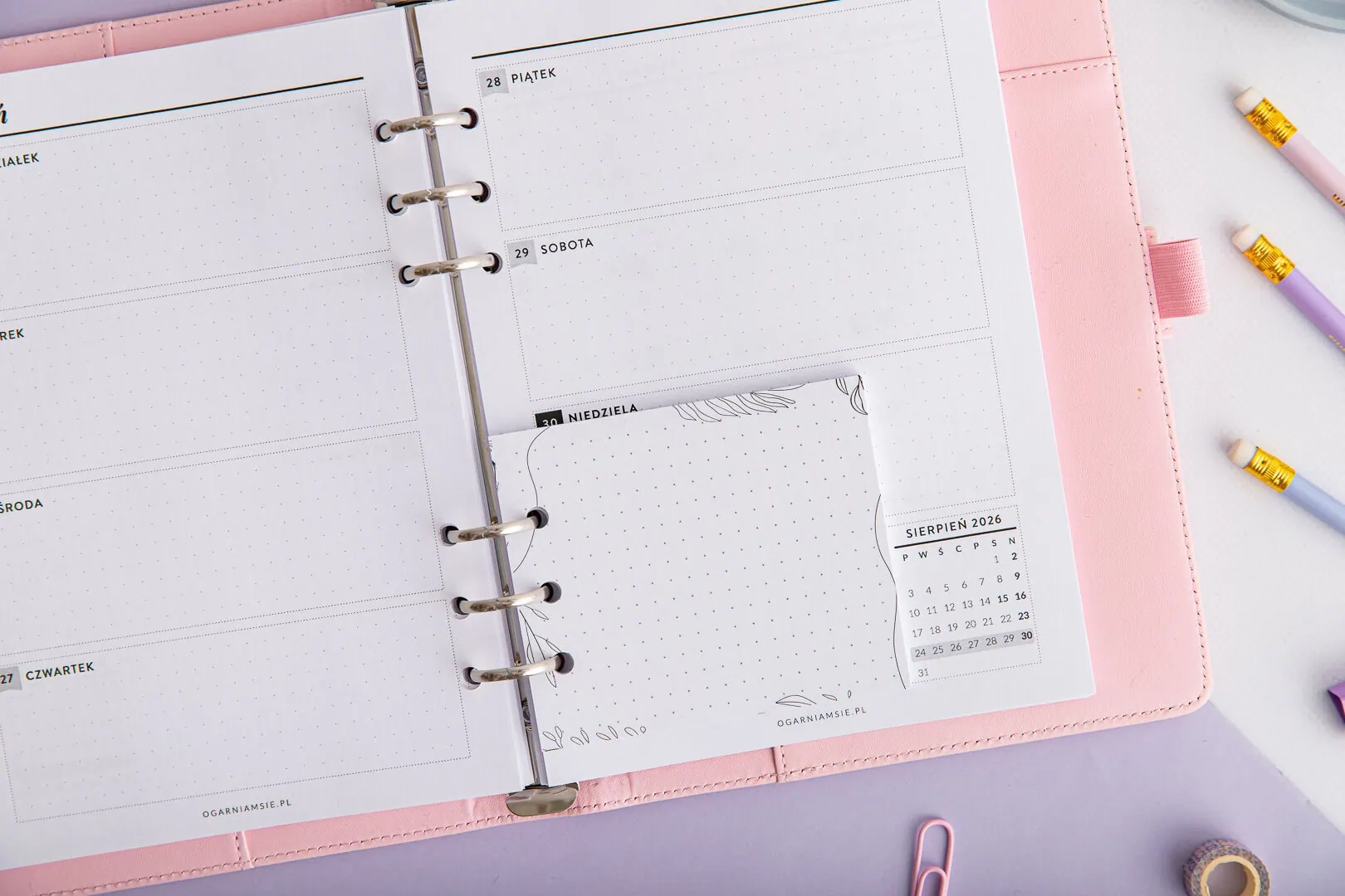 Mini notes do organizera na notatki