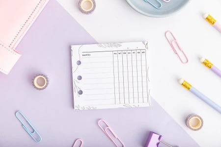 Mini notes do organizera - nawyki