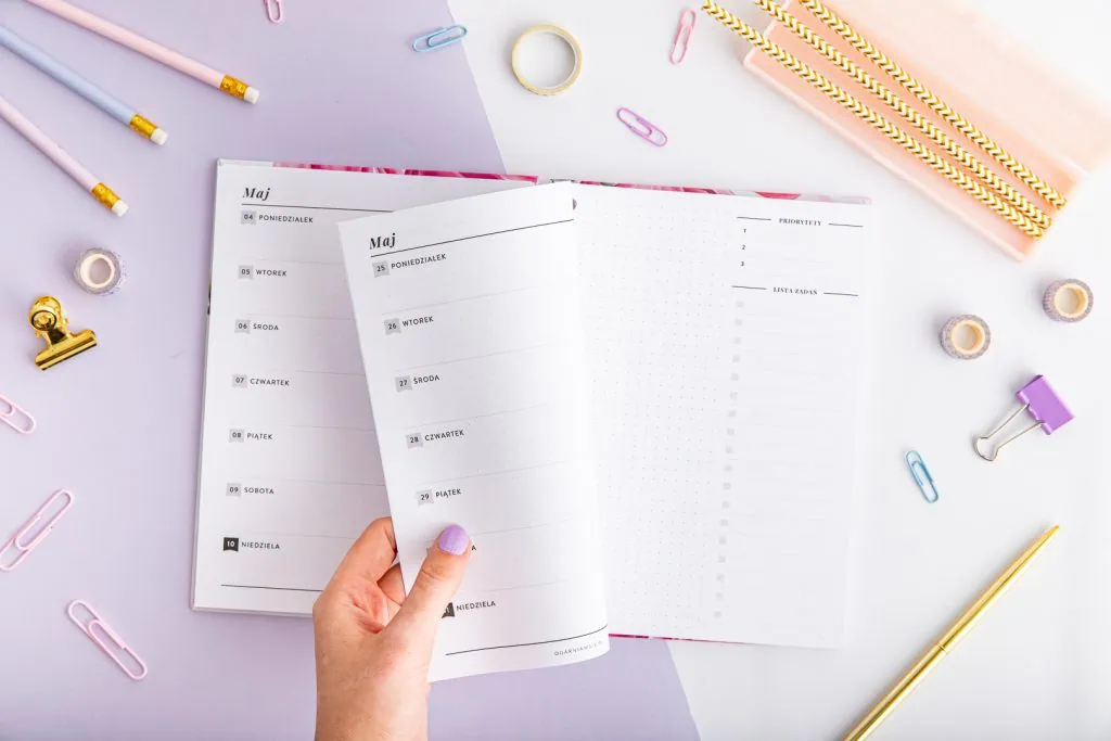 Planer 2026 - wkład kalendarzowy tygodniowy