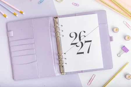 Strona tytułowa do organizera 2026/2027 na kalce