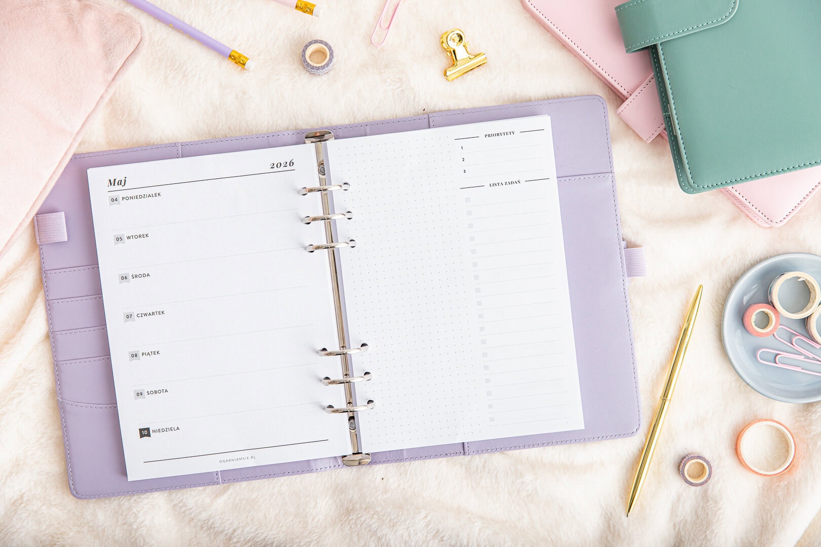 Wkład do organizera 2026 - tydzień na jednej stronie