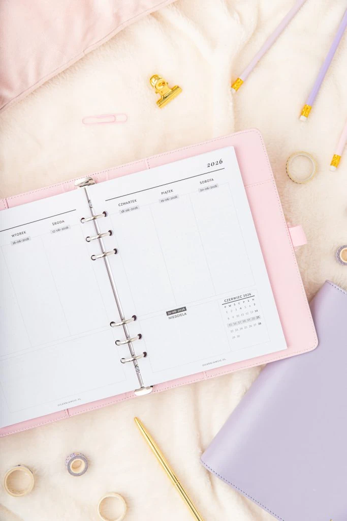 Wkład do organizera 2026 - tydzień w pionie