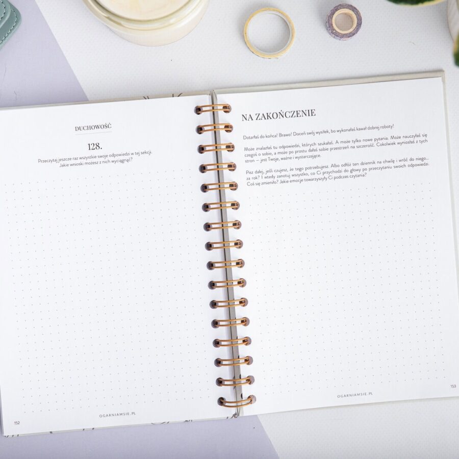 Diary Ogarniary - dziennik z pytaniami | Strony z pytaniami