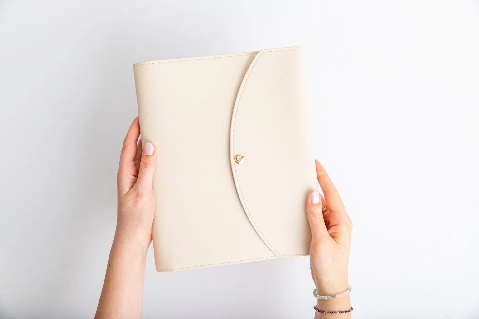 Etui beżowe na planer