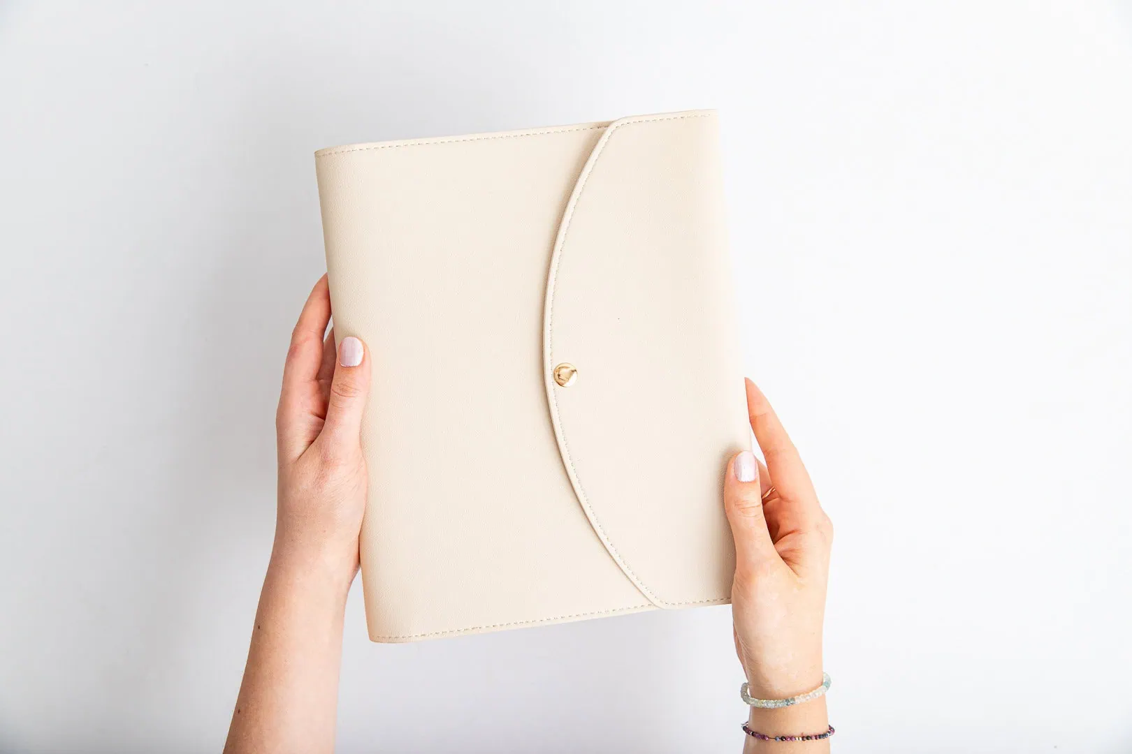 Etui beżowe na planer