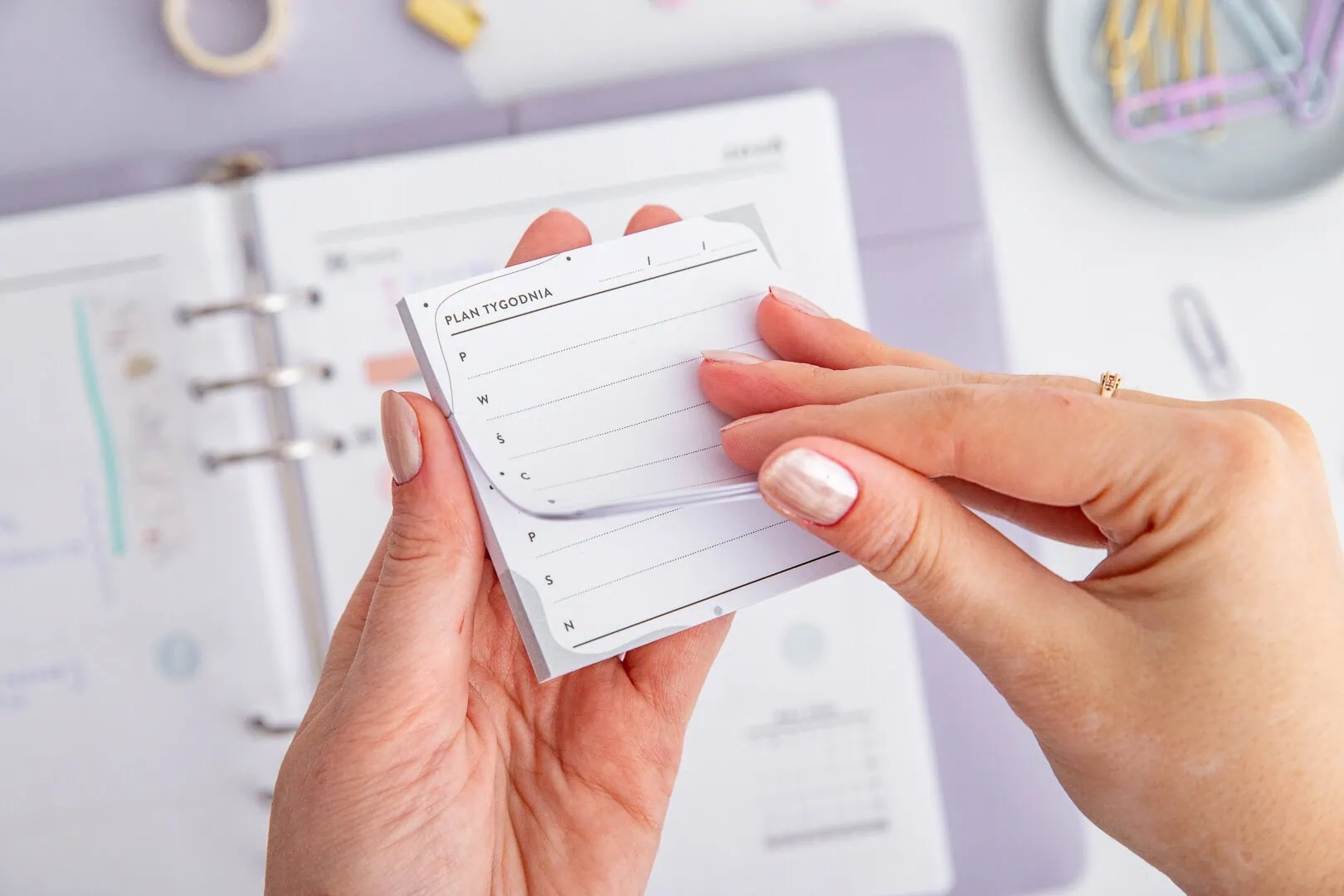 Karteczki samoprzylepne | Plan tygodnia