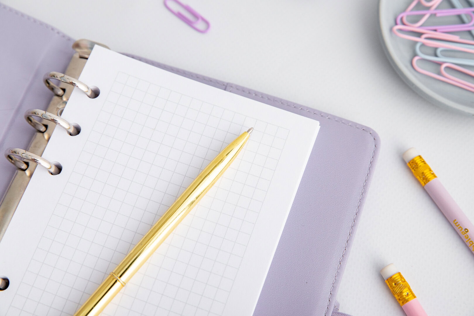 Kartki w kratkę do organizera A6