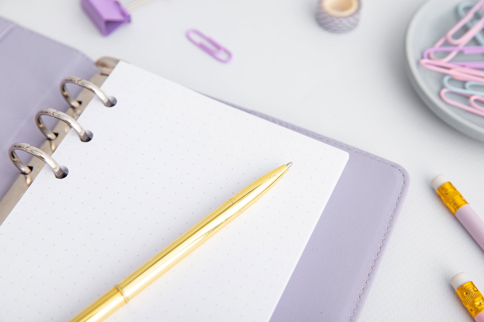 Kartki w kropki do organizera A6