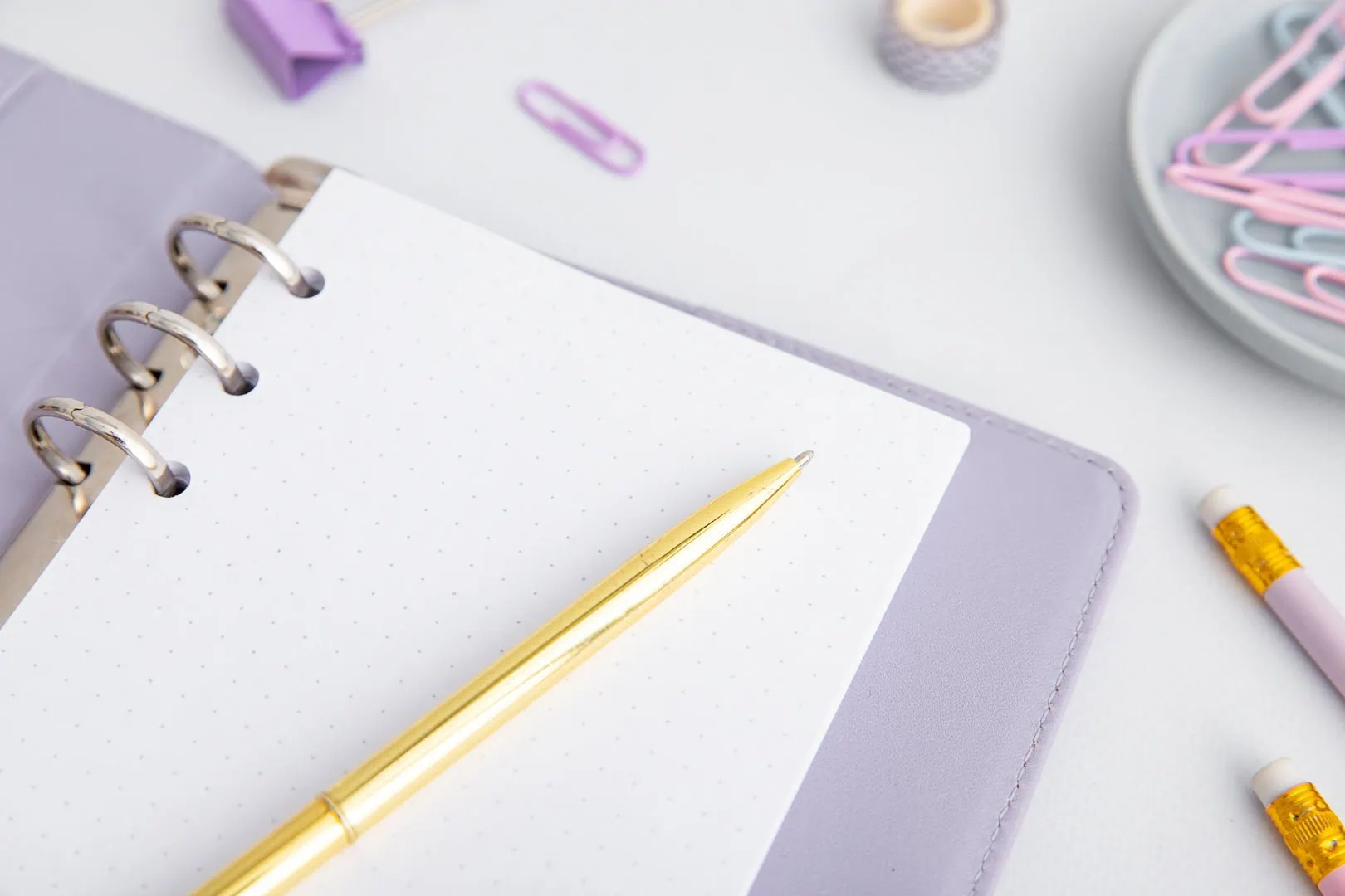 Kartki w kropki do organizera A6