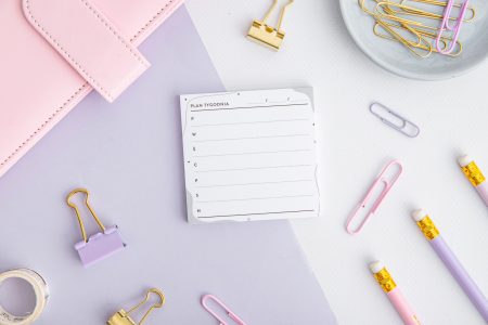 Notes samoprzylepny OgarniamSię – Plan tygodnia