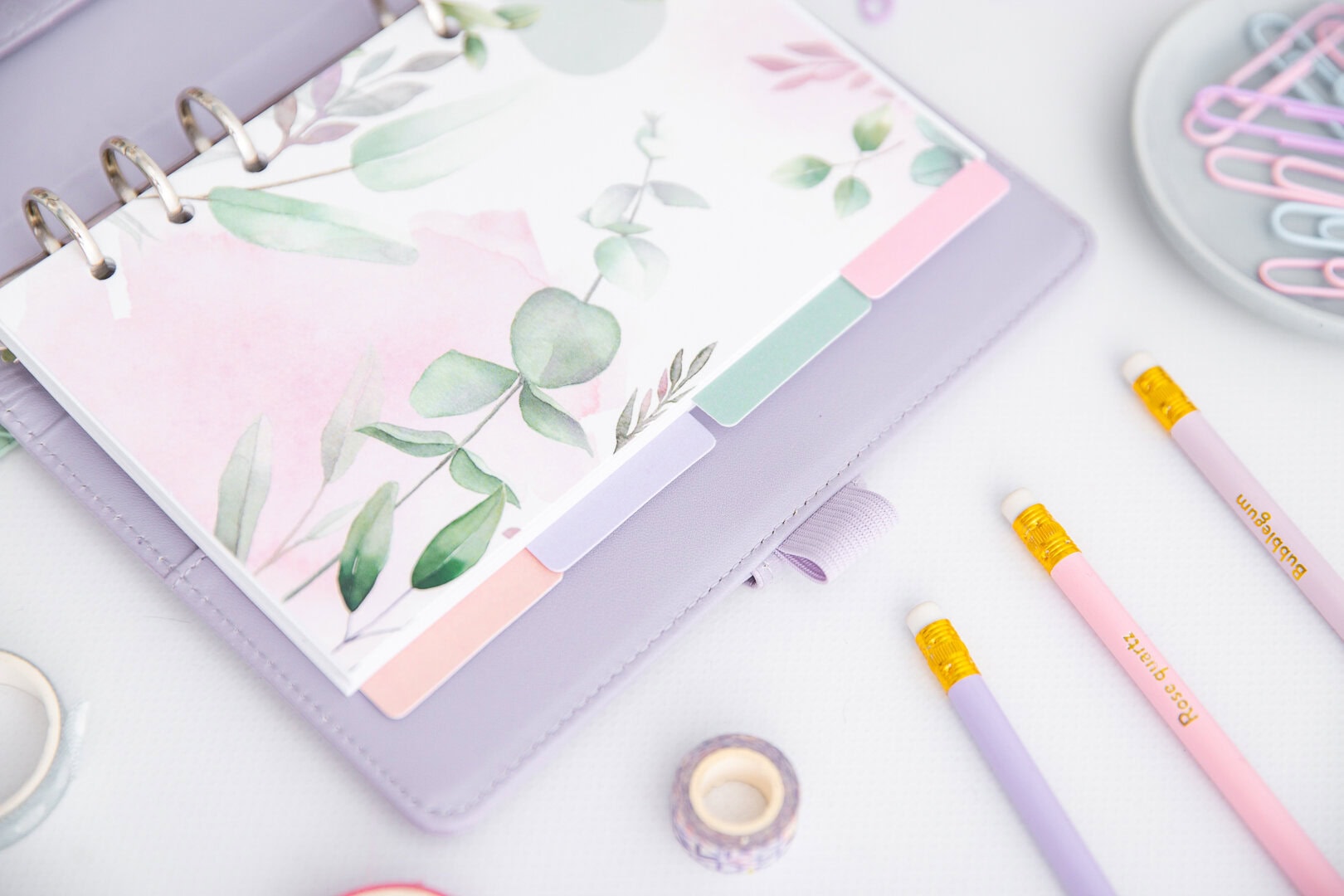 Przekładki A6 „Greenery” do organizera