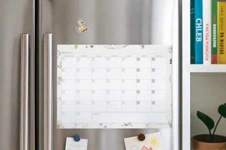 Rodzinny planer miesięczny, magnetyczny - „Pastelowa Łąka” A3