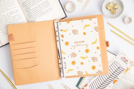 Strona tytułowa do organizera - Notatnik czytelniczy