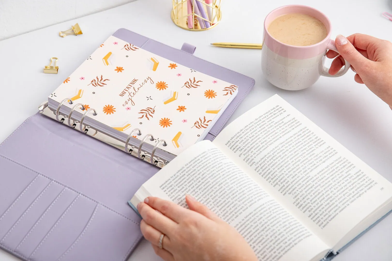 Strona tytułowa Notatnik czytelniczy - do organizera (2)