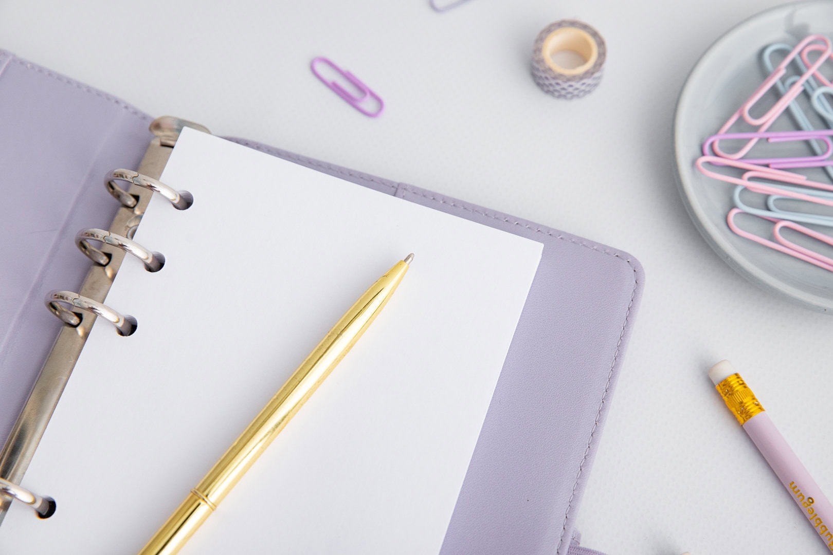 Wkład do organizera A6 | Białe kartki