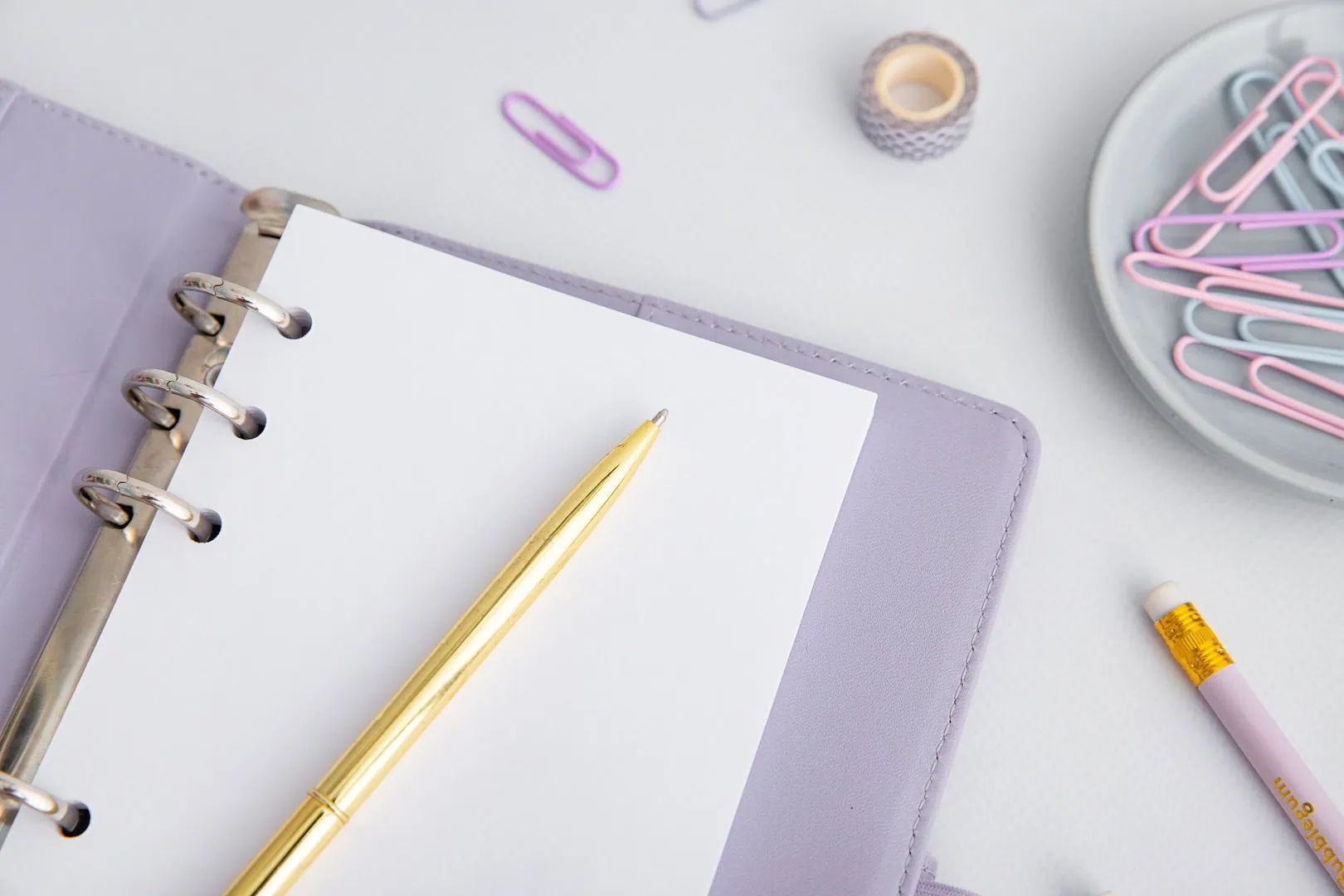 Wkład do organizera A6 | Białe kartki