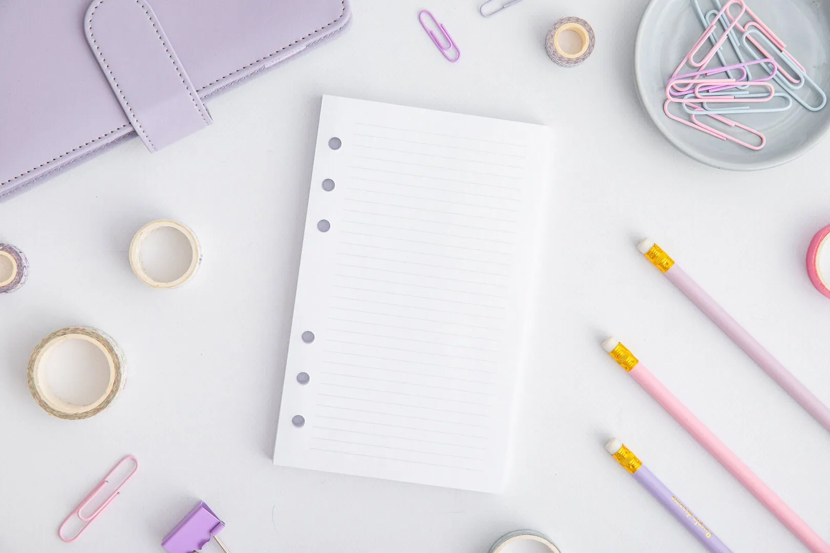 Wkład do organizera A6 w linie