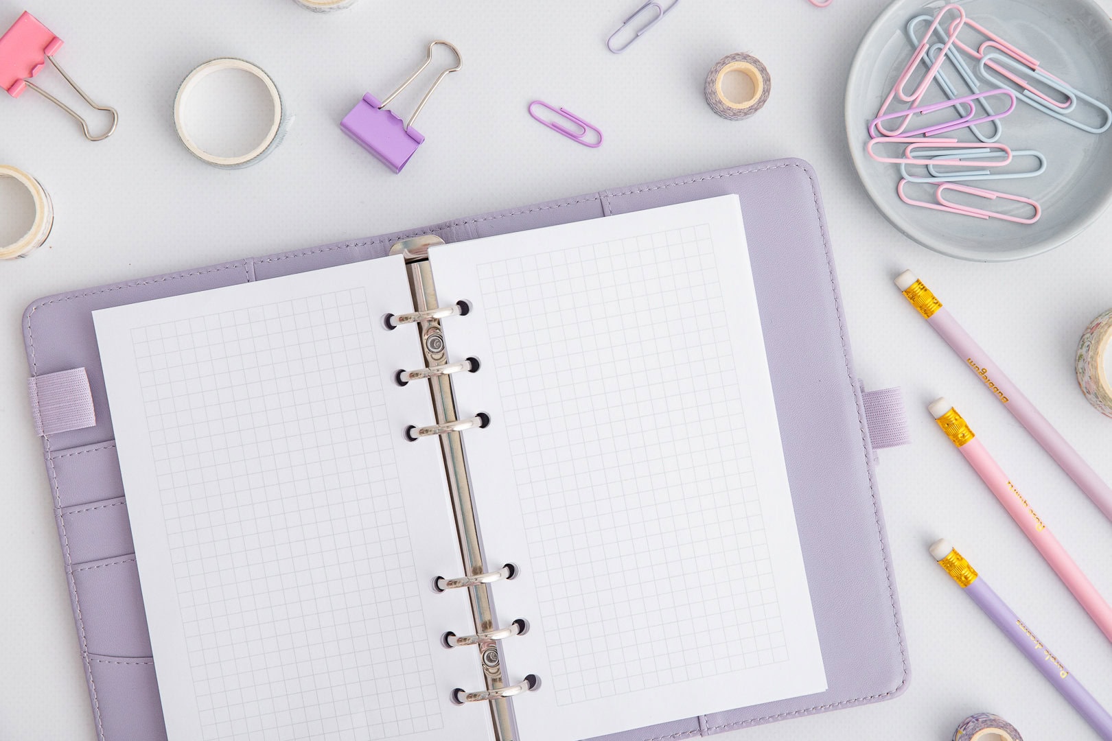 Wkład do organizera A6 | Kartki w kratkę