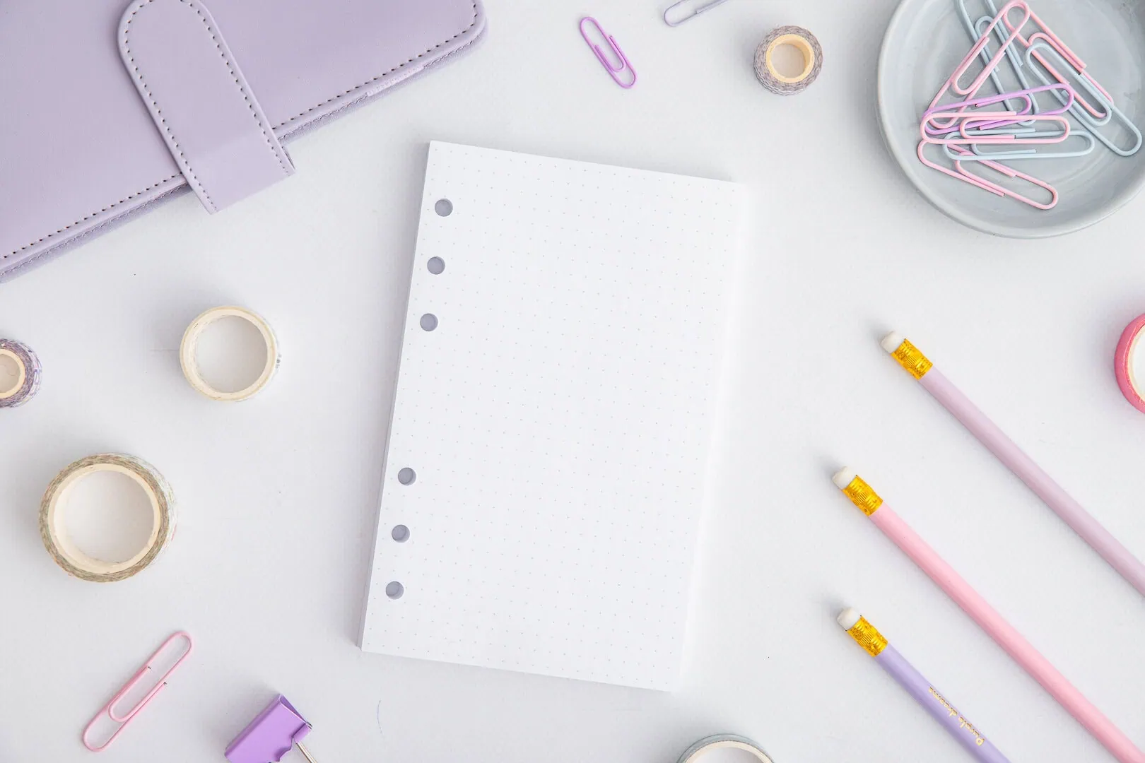 Wkład do organizera A6 | Kartki w kropki