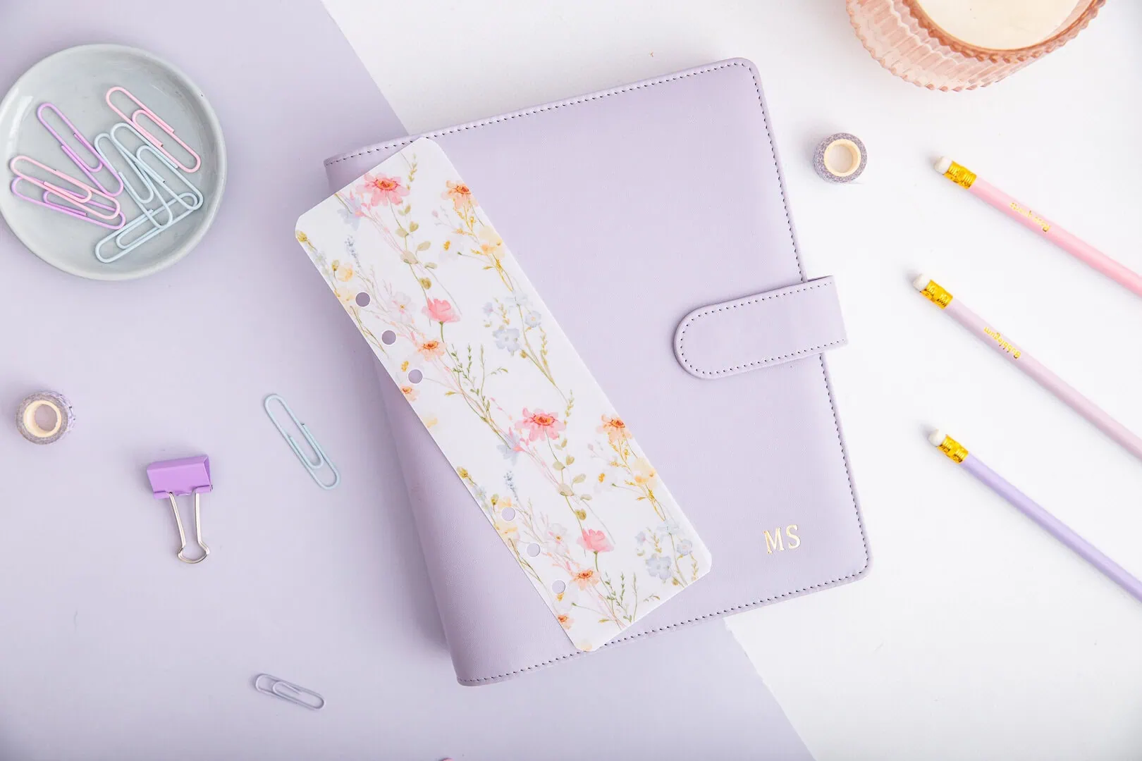 Zakładka do organizera | Transparenta "Akwarelowa Łąka"