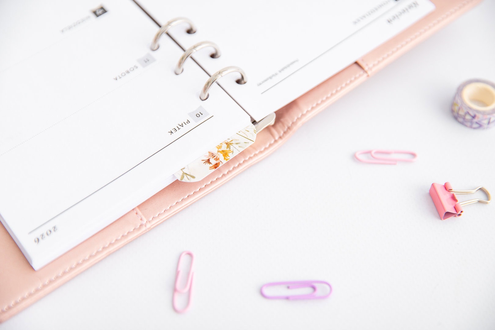 Zakładka w organizerze A6 Późne Lato