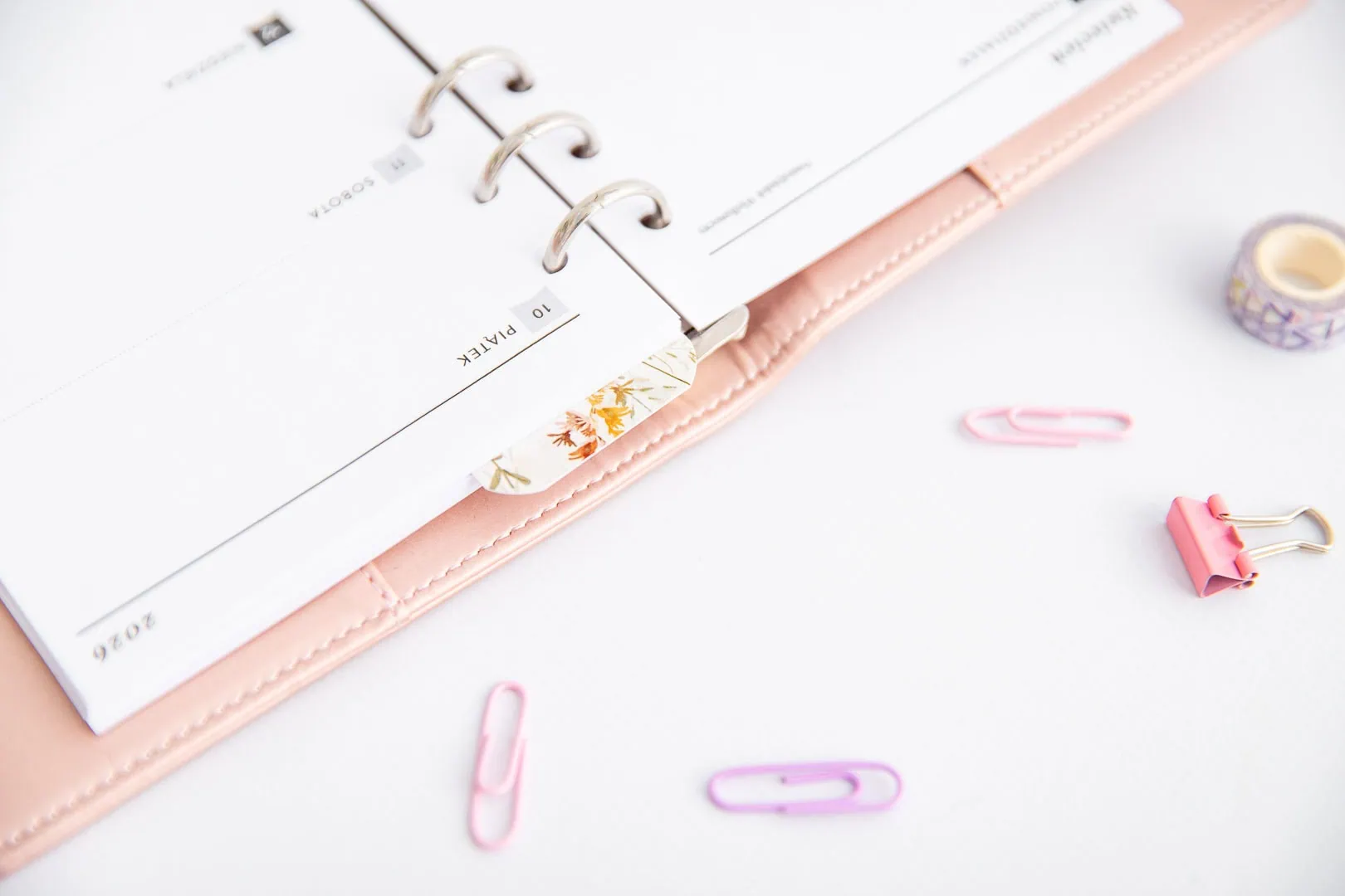 Zakładka w organizerze A6 Późne Lato