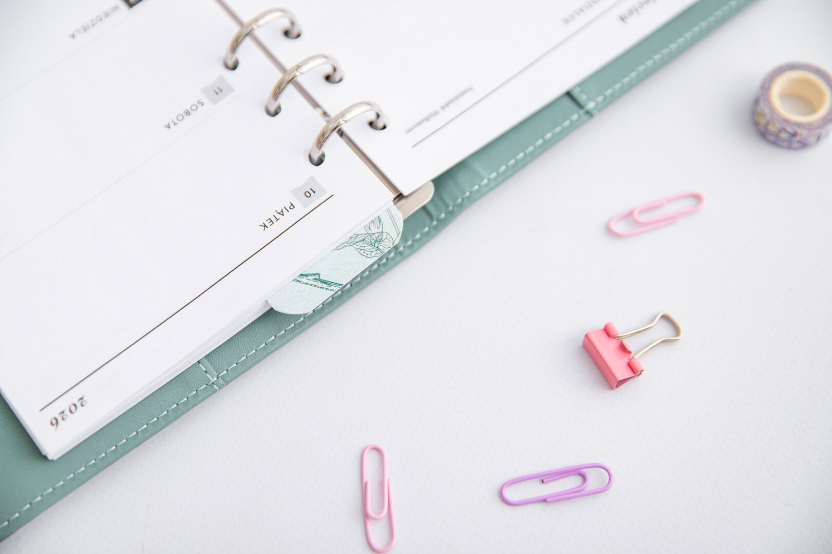 Zakładka w organizerze A6 Romantyczny Zielnik (2)