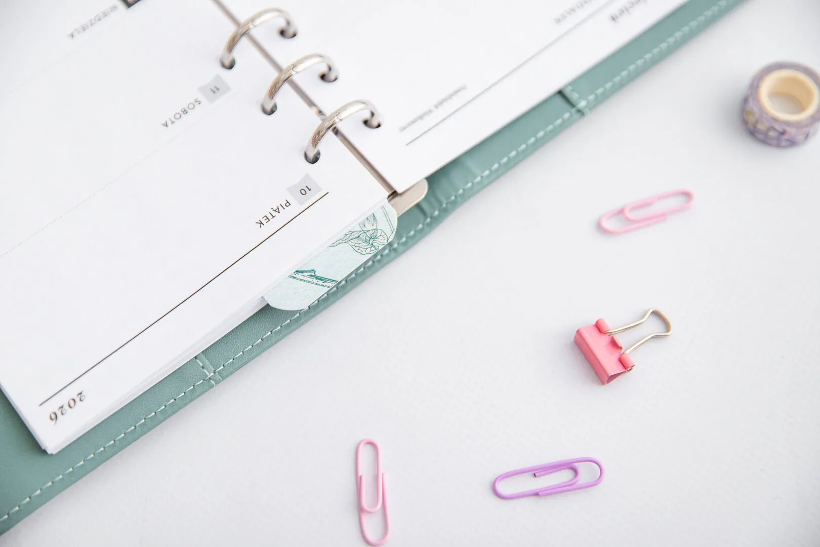 Zakładka w organizerze A6 Romantyczny Zielnik (2)