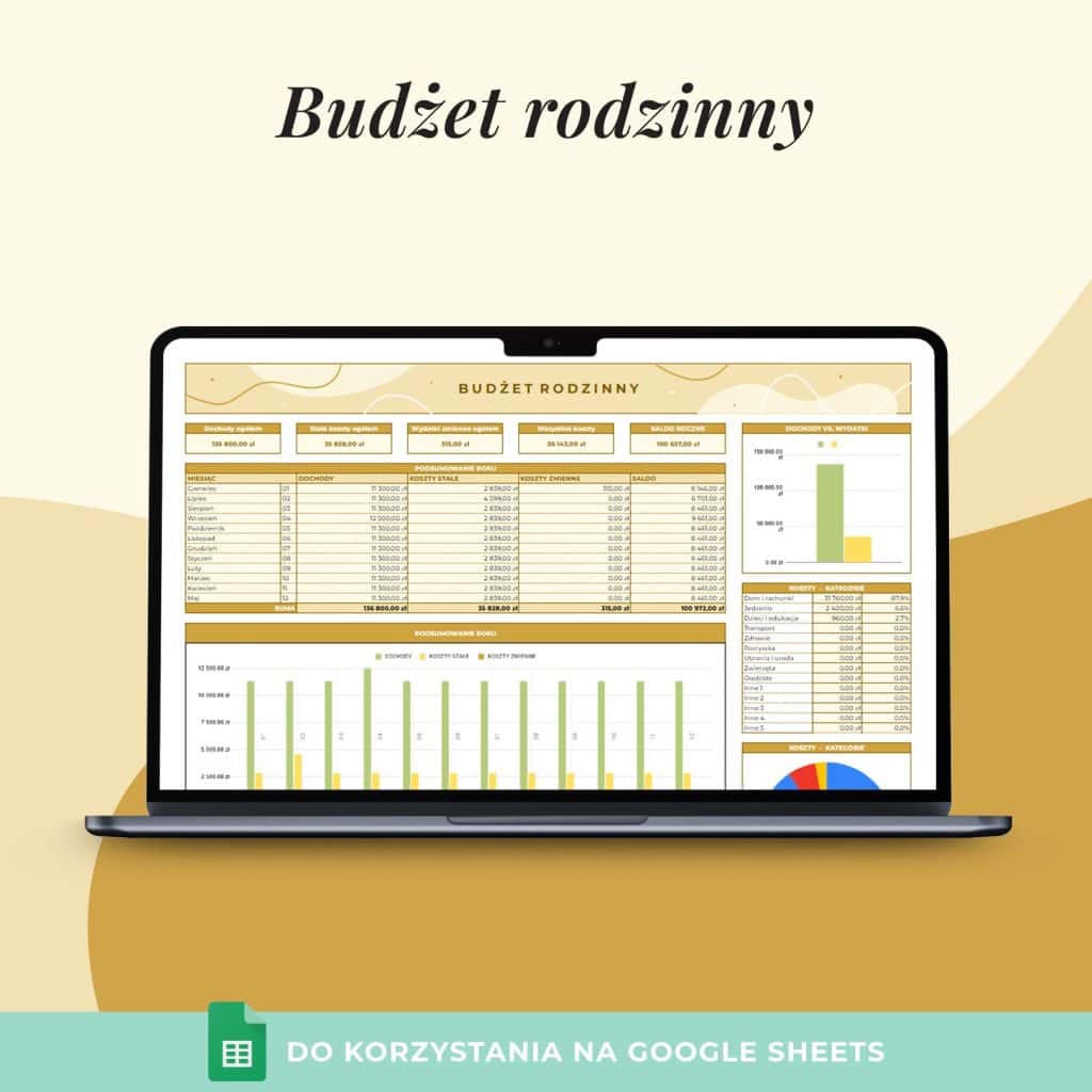 Budżet rodzinny – Arkusz Google