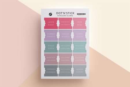 Naklejki "Kategorie ślubne"