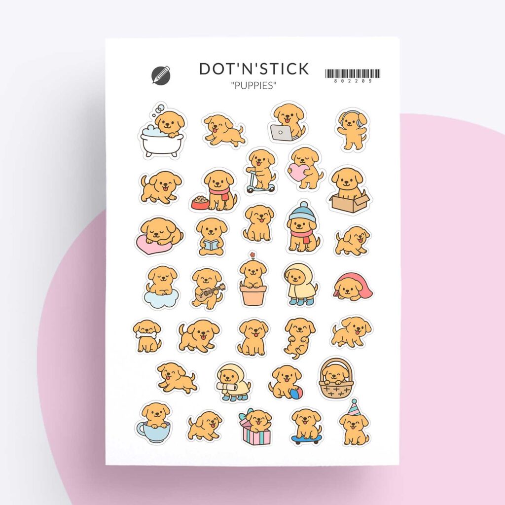 Naklejki „Puppies”